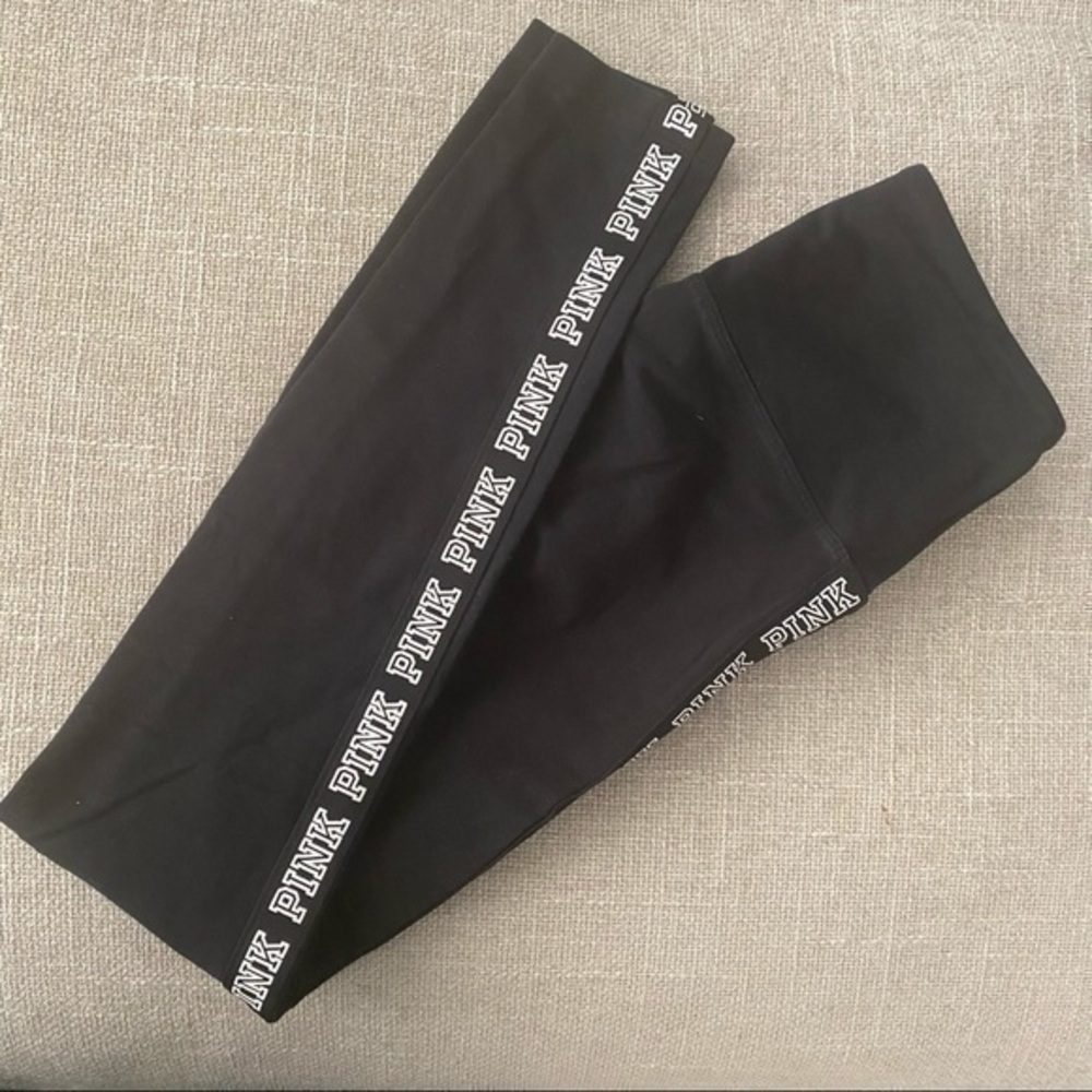 PINK Black Yoga Pants